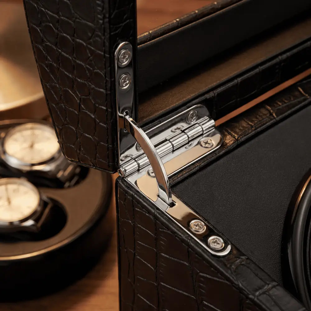 Remontoir coffret 4 montres automatiques et 10 rangements - détail du support
