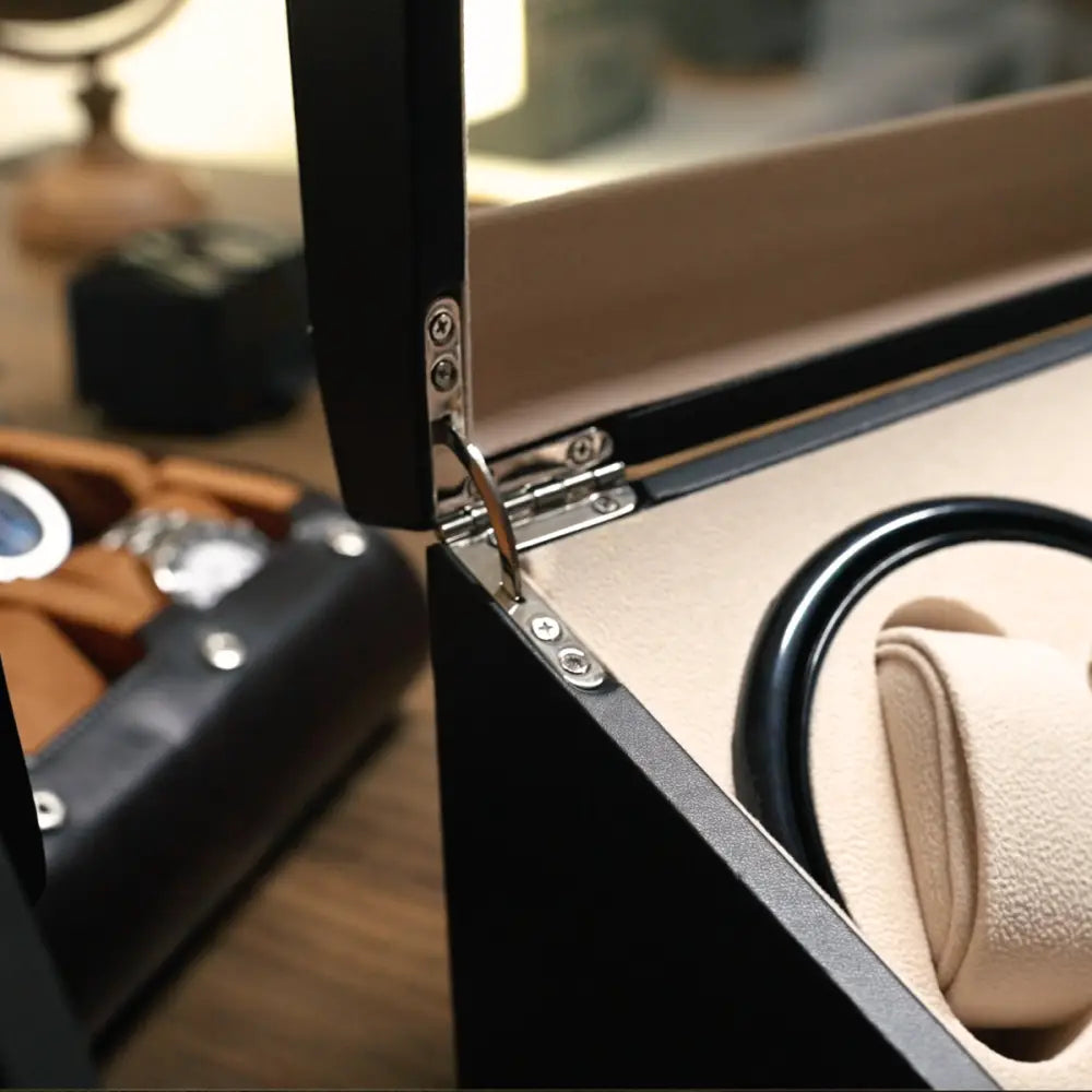 Remontoir coffret 4 montres automatiques et 10 rangements - dimensions et format