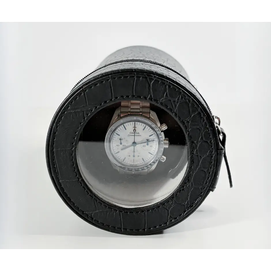Remontoir montre automatique 1 montre en cuir portable - couvercle ouvert