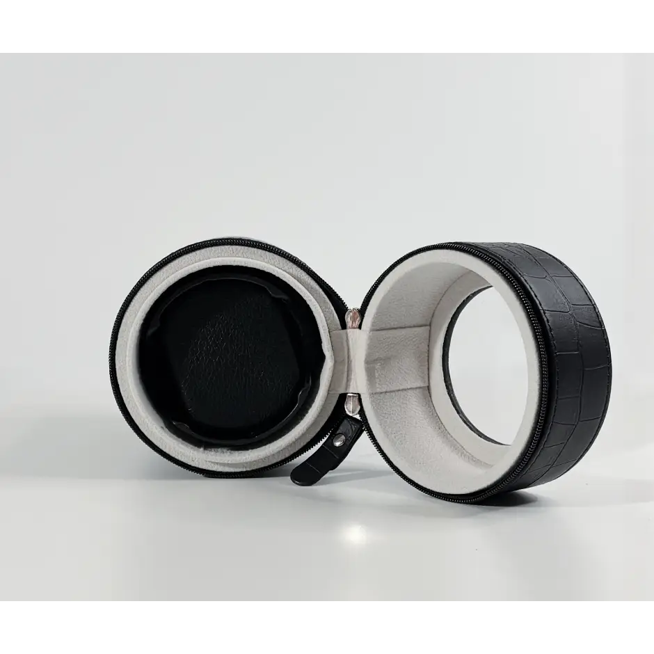Remontoir montre automatique 1 montre en cuir portable - vue de côté