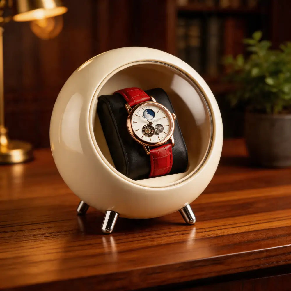 Remontoir montre automatique design sphère compact
